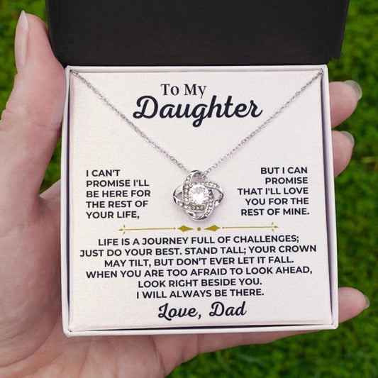 Jewelry To My Daughter - Love Dad - Stand Tall - Love Knot Gift Set - SS426V2D