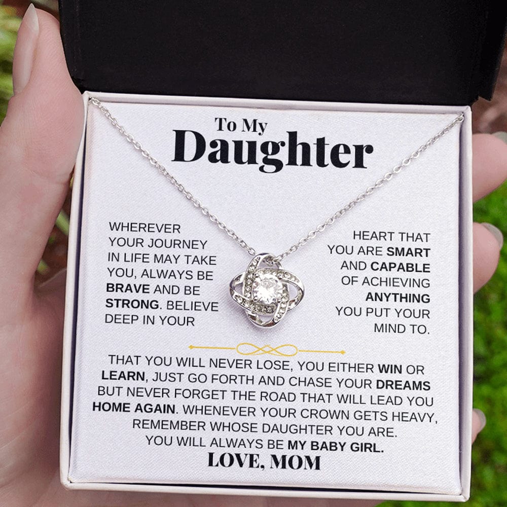 Jewelry To My Daughter - Love Knot Gift Set - From Mom - SS204LKM