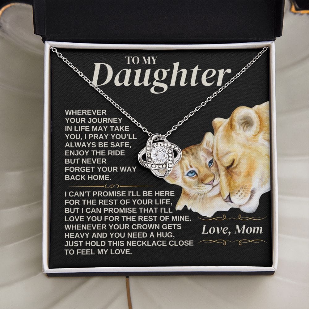 Jewelry To My Daughter - Love Mom - Love Knot Gift Set - SS308V3