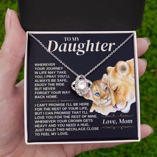 Jewelry To My Daughter - Love Mom - Love Knot Gift Set - SS308V3