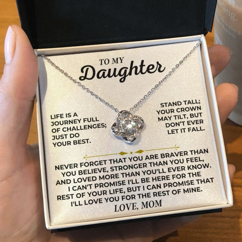 Jewelry To My Daughter - Love, Mom - Love Knot Gift Set - SS439V2