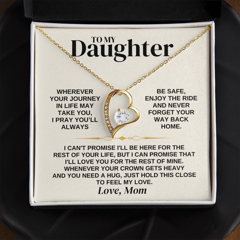 Jewelry To My Daughter - Love Mom - Necklace Gift Set - SS308