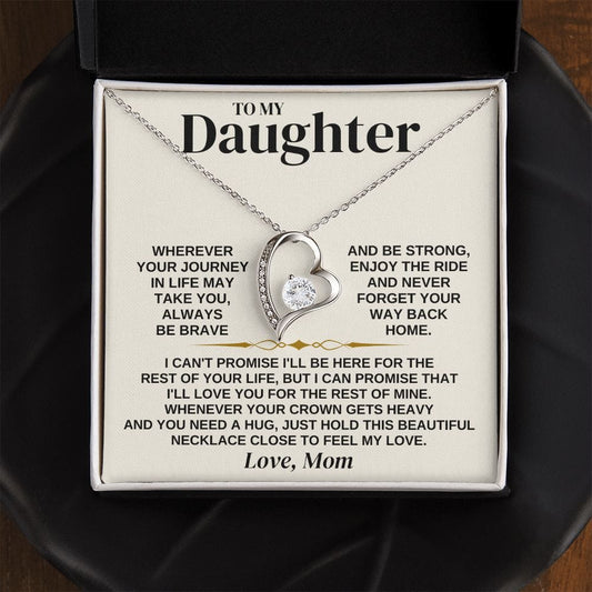 Jewelry To My Daughter - Love Mom - Necklace Gift Set - SS310