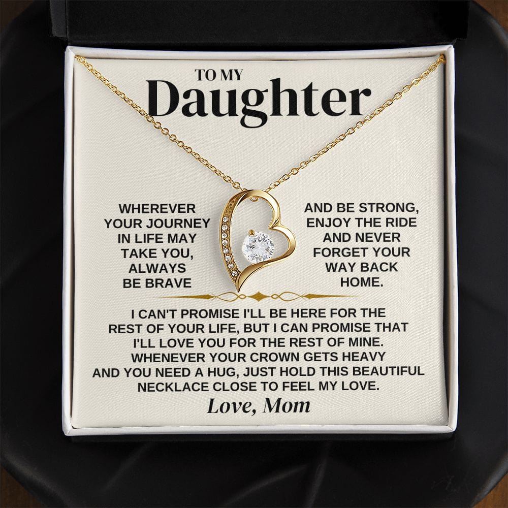 Jewelry To My Daughter - Love Mom - Necklace Gift Set - SS310