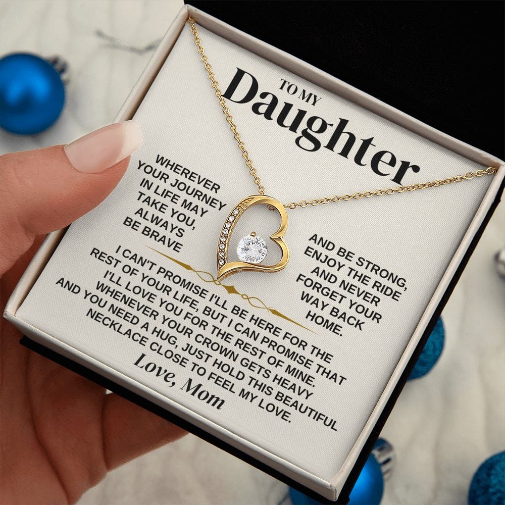 Jewelry To My Daughter - Love Mom - Necklace Gift Set - SS310