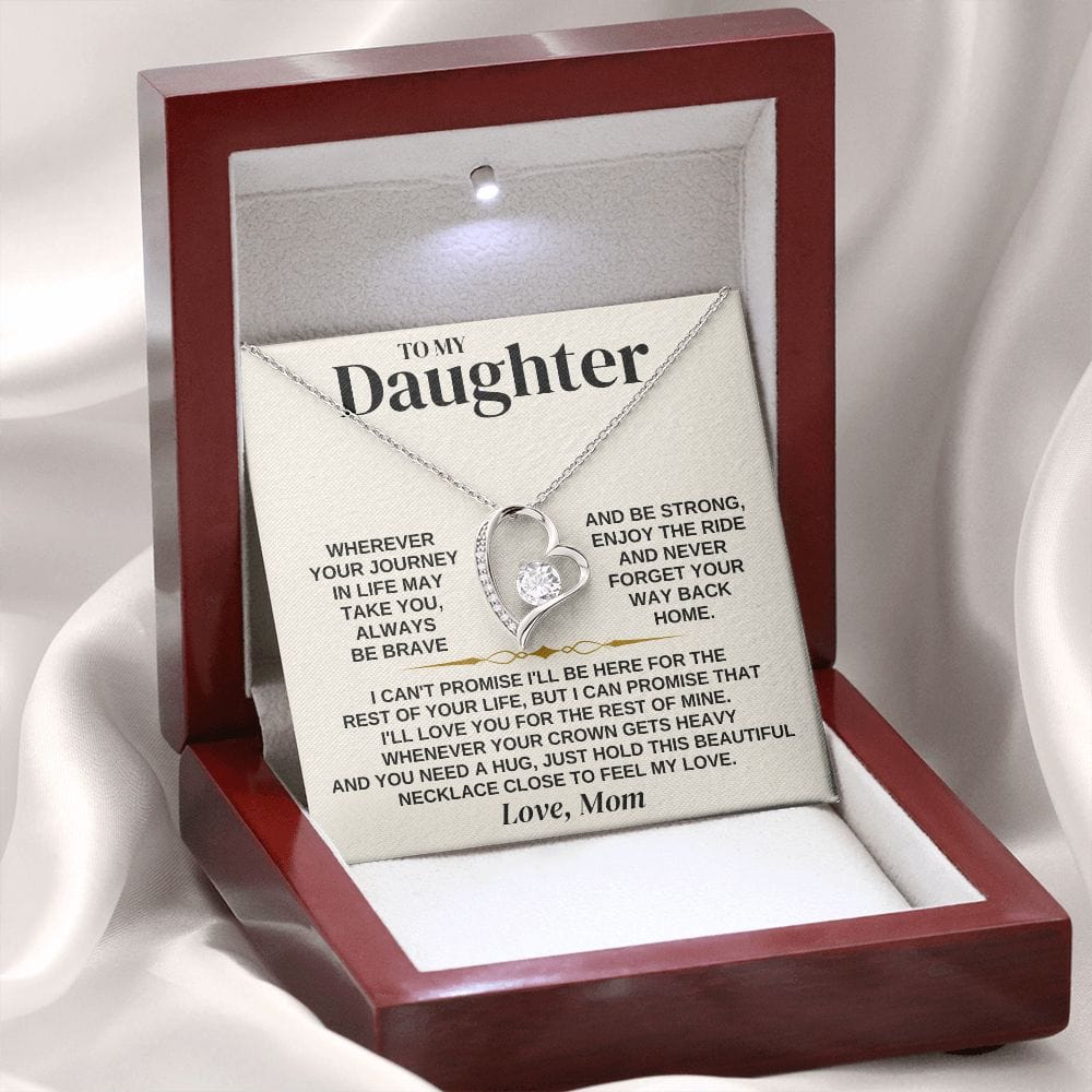 Jewelry To My Daughter - Love Mom - Necklace Gift Set - SS310