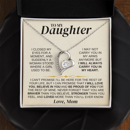 Jewelry To My Daughter - Love Mom - Necklace Gift Set - SS329DM