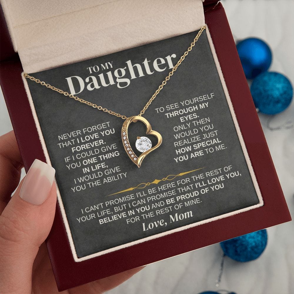 Jewelry To My Daughter - Love Mom - Necklace Gift Set - SS332