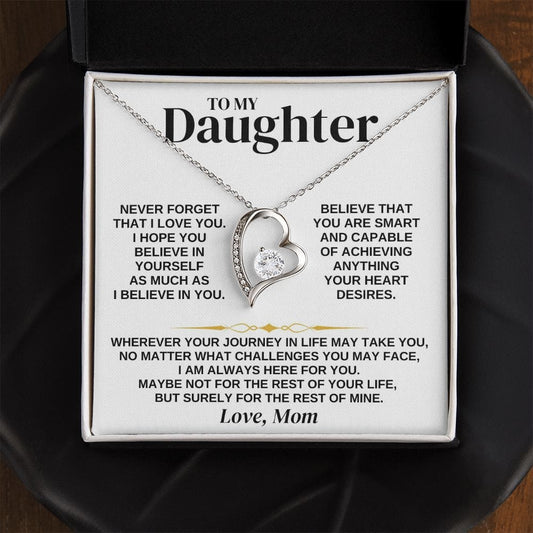 Jewelry To My Daughter - Love Mom - Necklace Gift Set - SS346