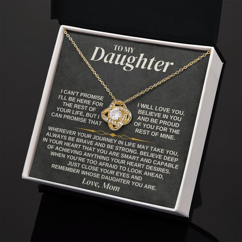 Jewelry To My Daughter - Mom - Love Knot Necklace Gift Set - SS334