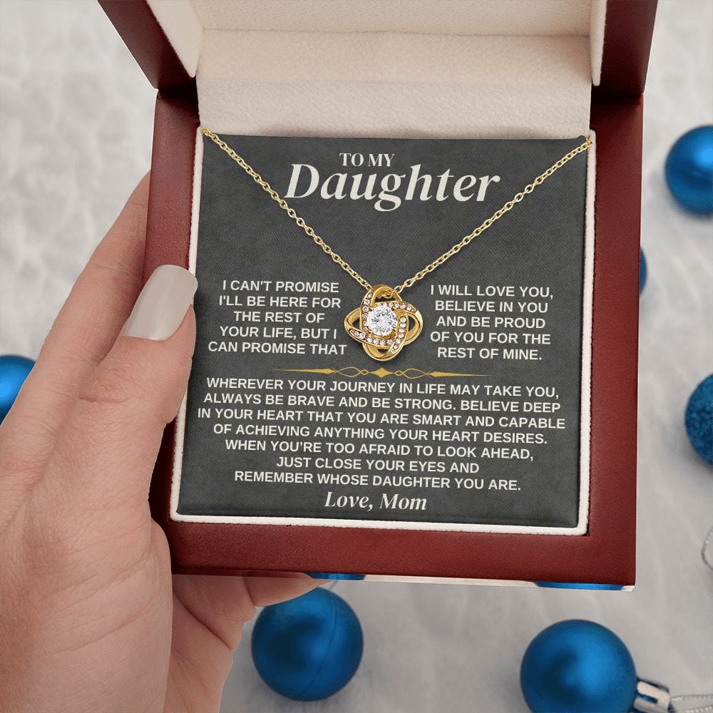 Jewelry To My Daughter - Mom - Love Knot Necklace Gift Set - SS334
