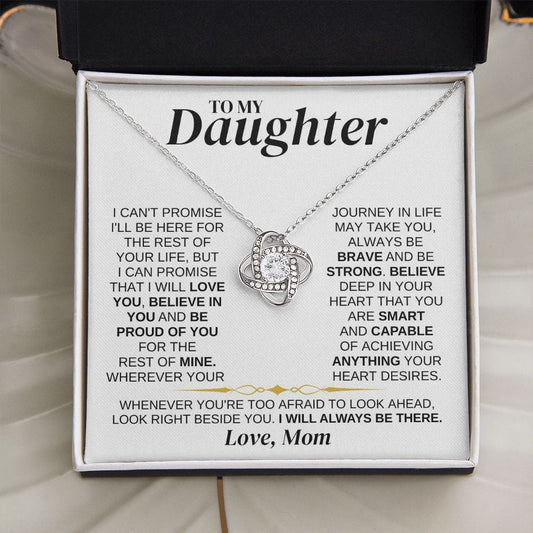 Jewelry To My Daughter - Mom - Love Knot Necklace Gift Set - SS337