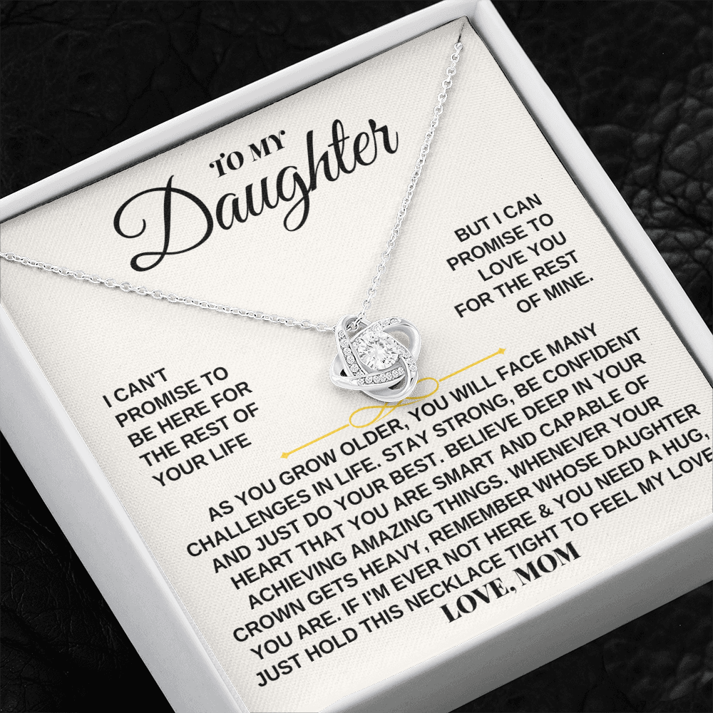 Jewelry To My Daughter - Personalized - Beautiful Love Knot Gift Set - SS259