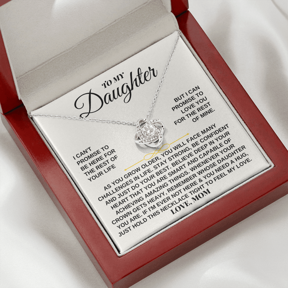 Jewelry To My Daughter - Personalized - Beautiful Love Knot Gift Set - SS259