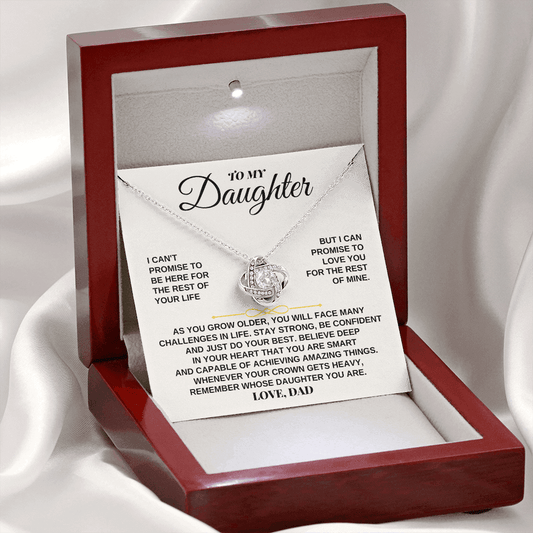 Jewelry To My Daughter - Personalized Beautiful Love Knot Gift Set - SS260