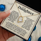 Jewelry To My Daughter - Personalized Sign-Off - Necklace Gift Set - SS318P