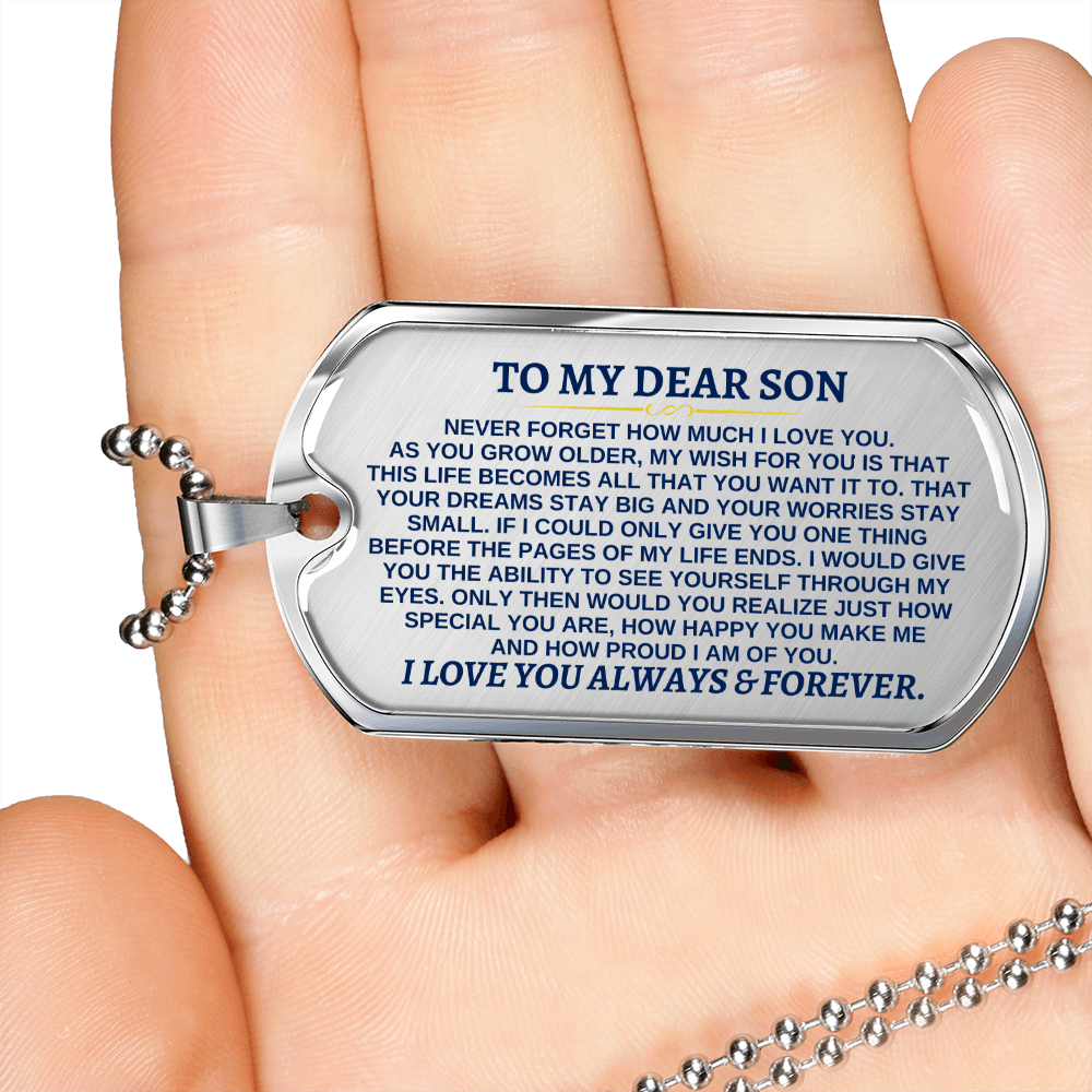 Jewelry To My Dear Son - Love Tag - SS287