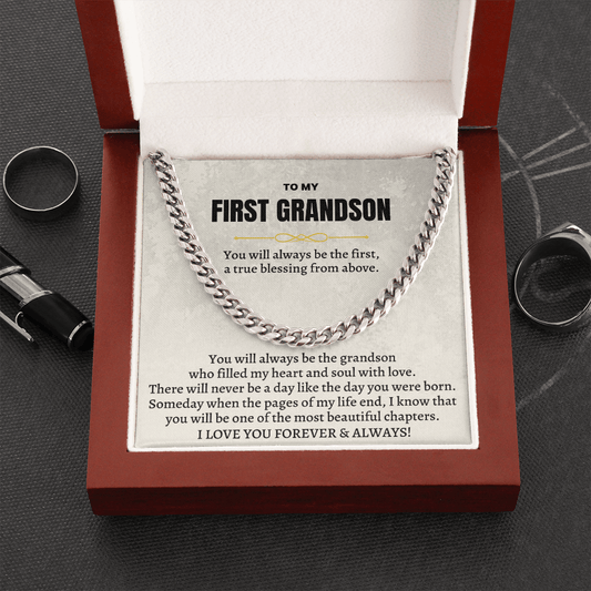 Jewelry To My First Grandson - Beautiful Chapter - Gift Set - SS149