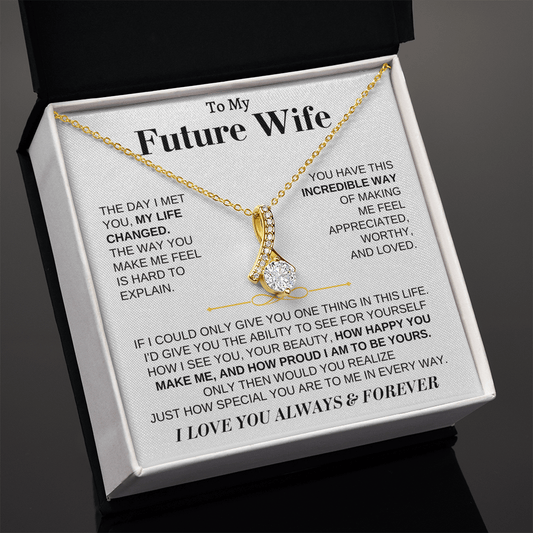 Jewelry To My Future Wife - Beautiful 18k Gold Finish Gift Set - SS162