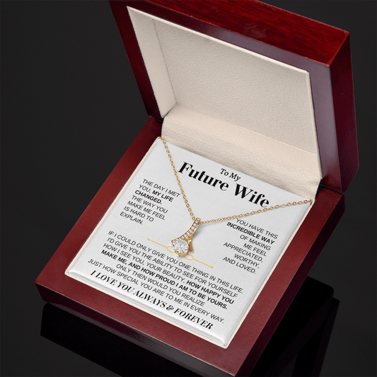 Jewelry To My Future Wife - Beautiful 18k Gold Finish Gift Set - SS162