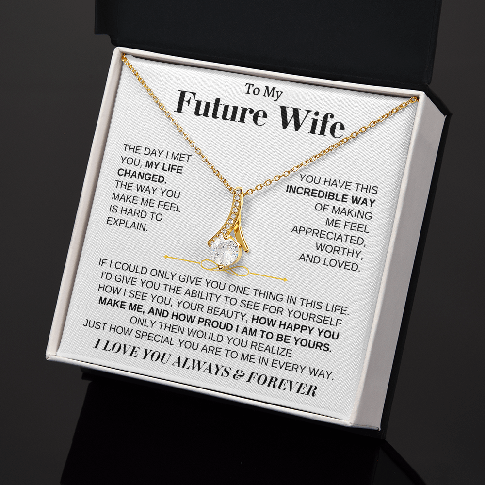 Jewelry To My Future Wife - Beautiful 18k Gold Finish Gift Set - SS162