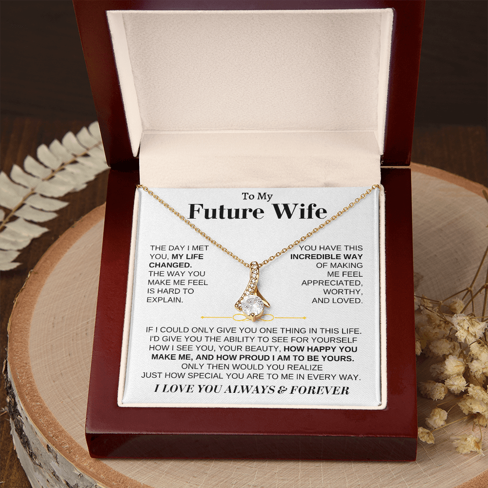 Jewelry To My Future Wife - Beautiful 18k Gold Finish Gift Set - SS162