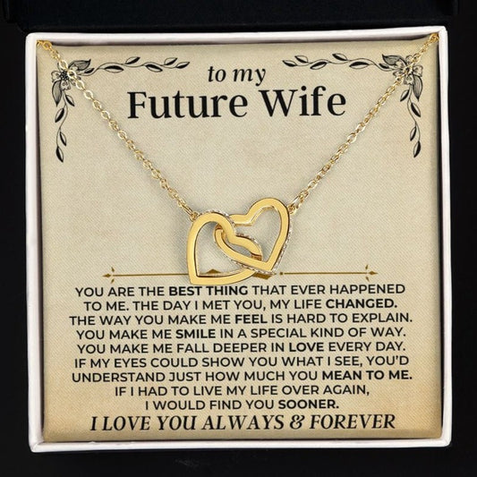 Jewelry To My Future Wife - Forever Linked Hearts Gift Set - SS413