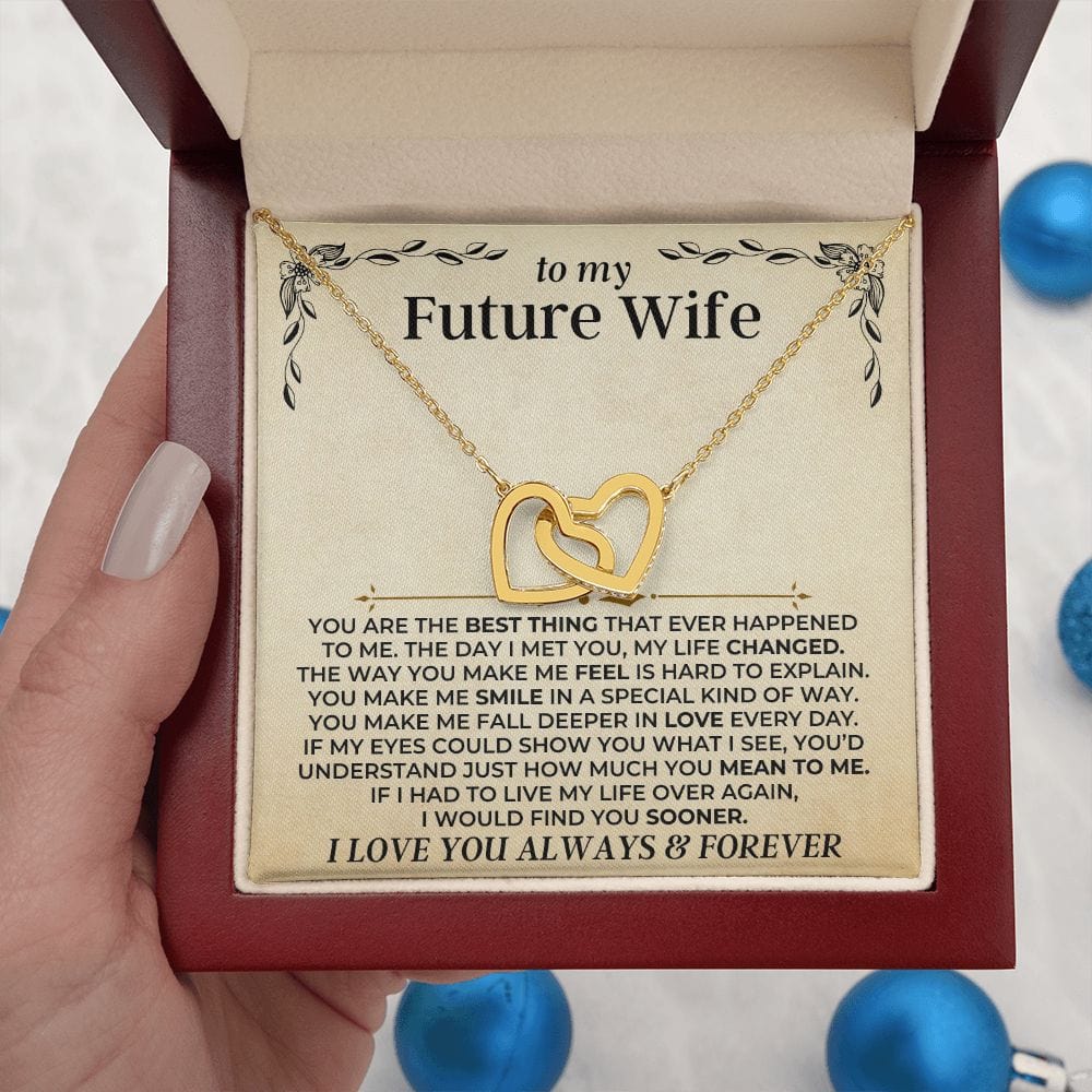 Jewelry To My Future Wife - Forever Linked Hearts Gift Set - SS413