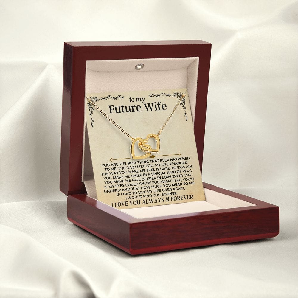 Jewelry To My Future Wife - Forever Linked Hearts Gift Set - SS413