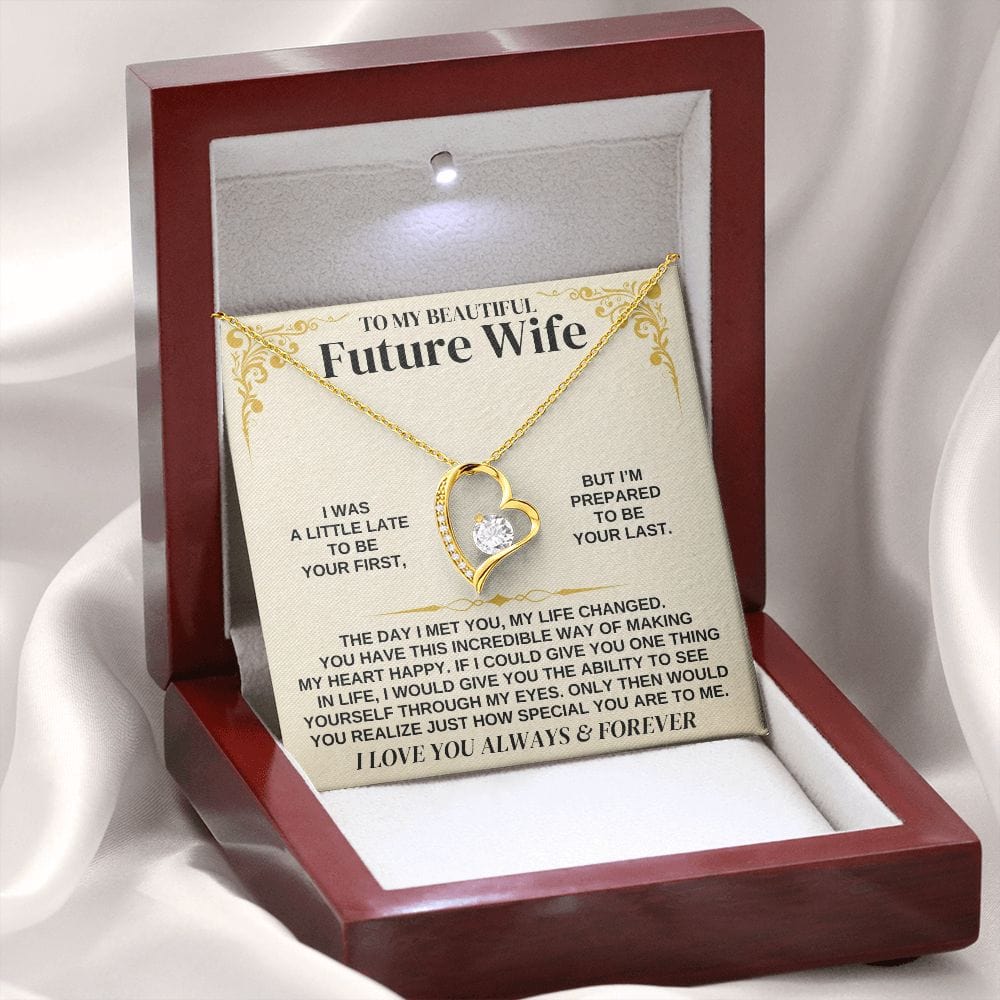 Jewelry To My Future Wife - Forever Love Necklace Gift Set - SS338