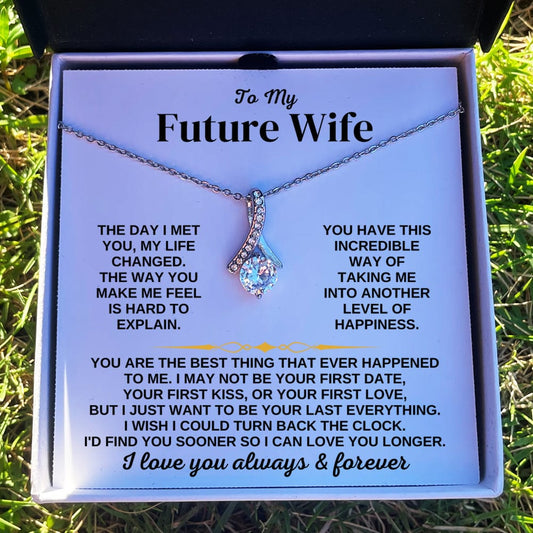 Jewelry To My Future Wife - I'd Find You Sooner - Necklace Gift Set - SS348