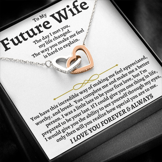 Jewelry To My Future Wife - Intertwined Hearts Gift Set - SS40