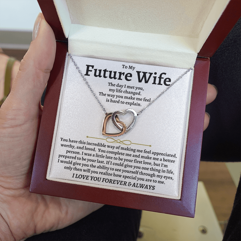 Jewelry To My Future Wife - Intertwined Hearts Gift Set - SS40