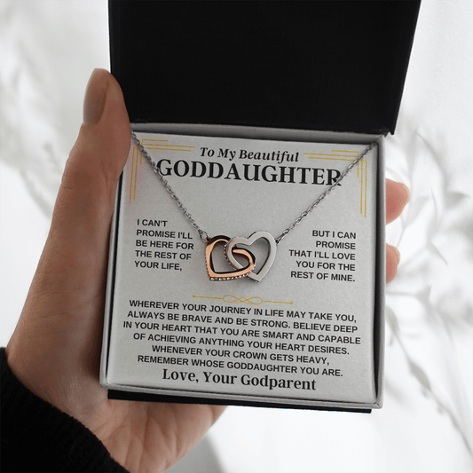 Jewelry To My Goddaughter - Personalized Beautiful Gift Set - SS117GD