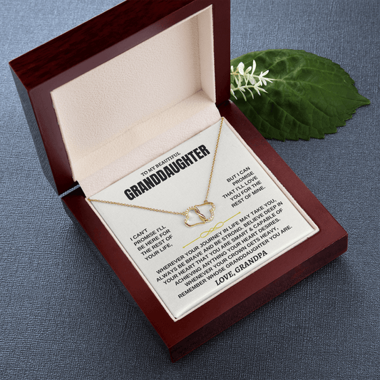 Jewelry To My Granddaughter - 0.07 Ct Solid 10k Gold w/ 18 Single-cut Diamonds - Gift Set - SS117
