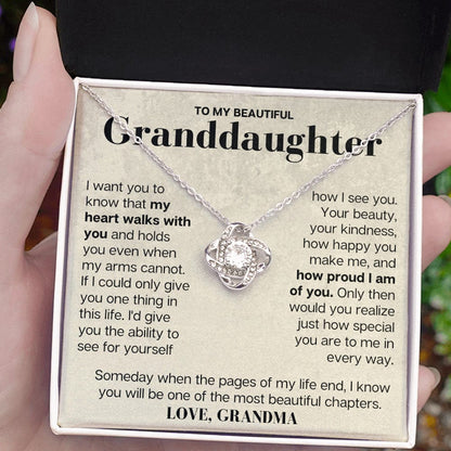 Jewelry To My Granddaughter - Love Grandma - Beautiful Gift Set - SS145G