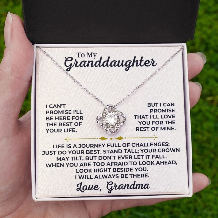 Jewelry To My Granddaughter - Love Grandma - Love Knot Gift Set - SS426V2G