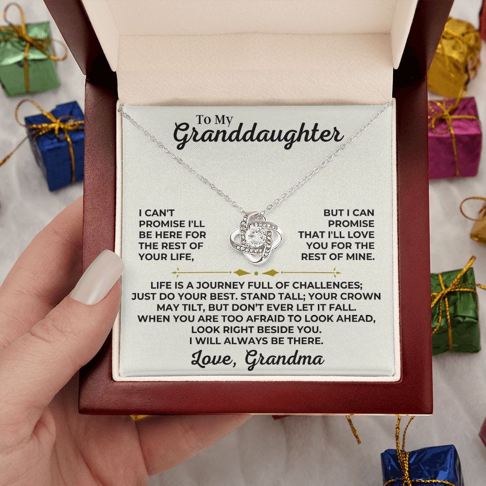 Jewelry To My Granddaughter - Love Grandma - Love Knot Gift Set - SS426V2G