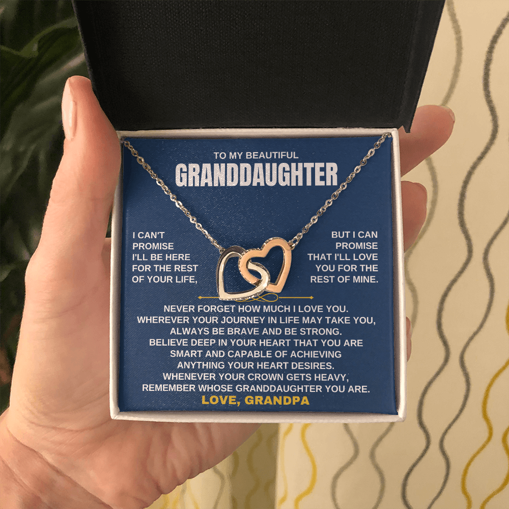 Jewelry To My Granddaughter - Love Grandpa - Beautiful Gift Set - SS117V4