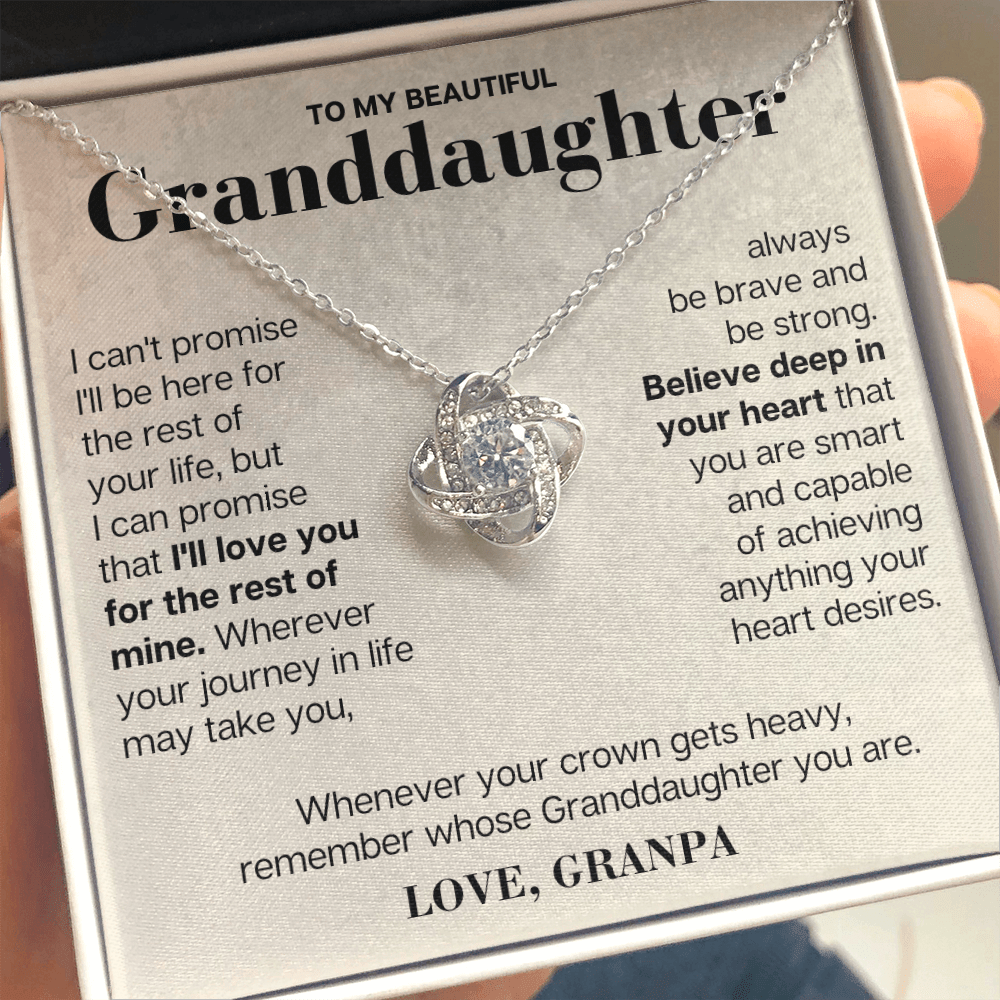 Jewelry To My Granddaughter - Love Grandpa - Beautiful Gift Set - SS117V9