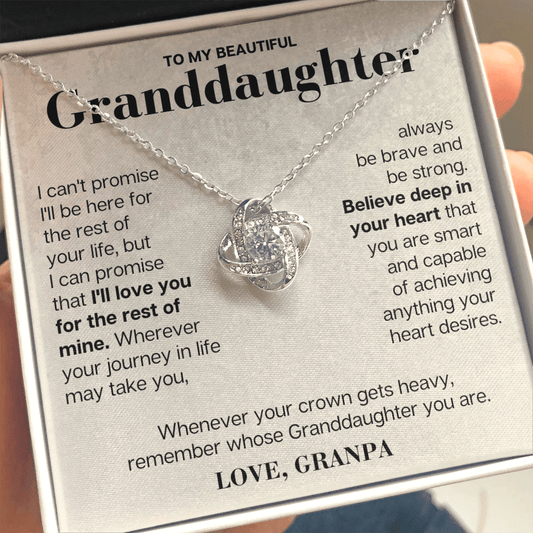 Jewelry To My Granddaughter - Love Grandpa - Beautiful Gift Set - SS117V9