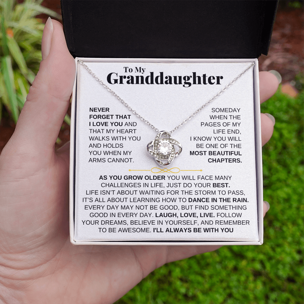 Jewelry To My Granddaughter - Love Knot Gift Set - SS210