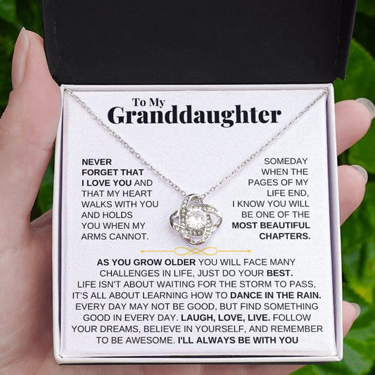 Jewelry To My Granddaughter - Love Knot Gift Set - SS210