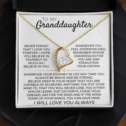 Jewelry To My Granddaughter - Necklace Gift Set - SS365