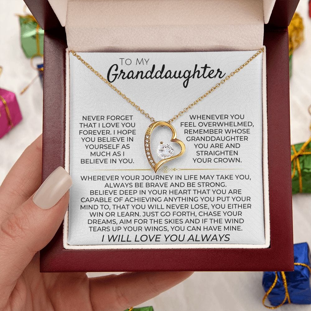 Jewelry To My Granddaughter - Necklace Gift Set - SS365