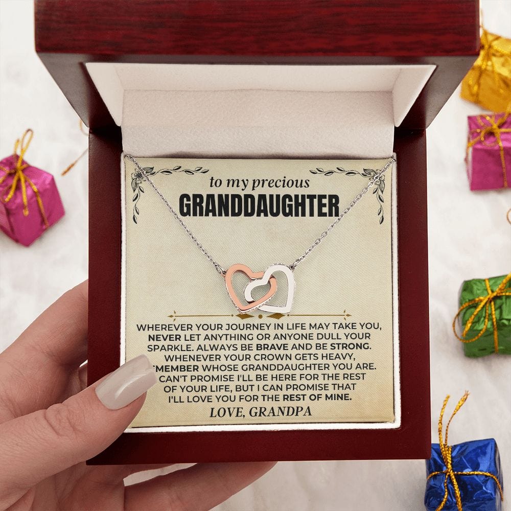 Jewelry To My Granddaughter | Personalized Sign-Off | Beautiful Gift Set - SS415