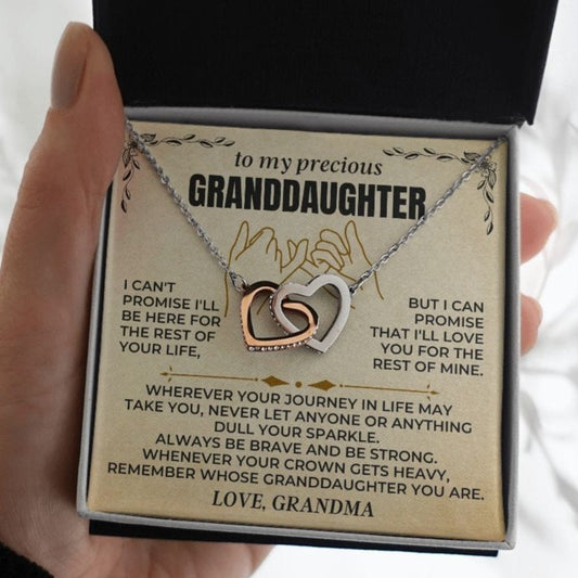 Jewelry To My Granddaughter | Personalized Sign-Off | Beautiful Gift Set - SS416
