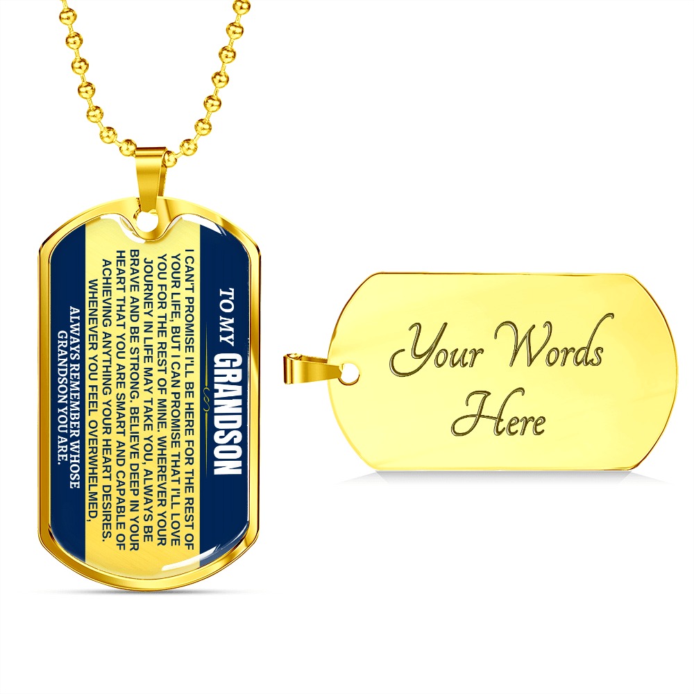 Jewelry To My Grandson - Beautiful Love Tag - Gift Set - SS293