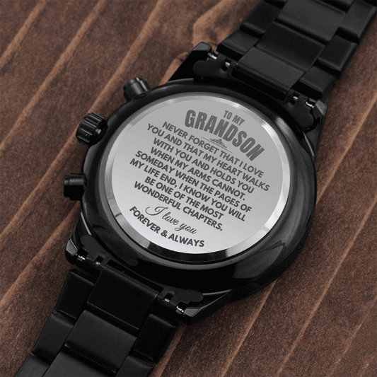 Jewelry To My Grandson - Engraved Premium Watch - SS233