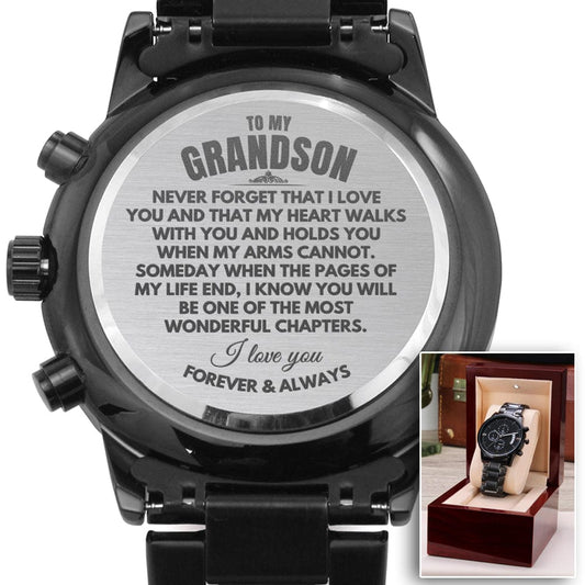 Jewelry To My Grandson - Engraved Premium Watch - SS233